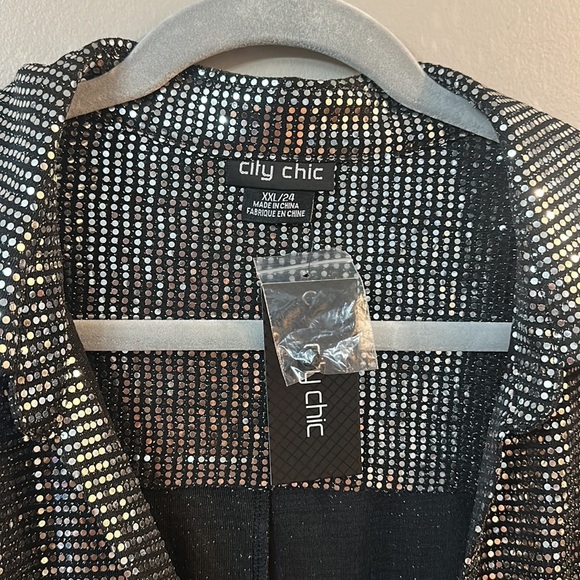 NWT City Chic Sequin Glow Dress - Picture 5 of 9